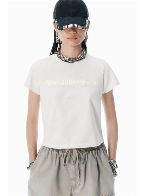 T-shirt with logo ALEXANDER WANG | 1CC3251103120